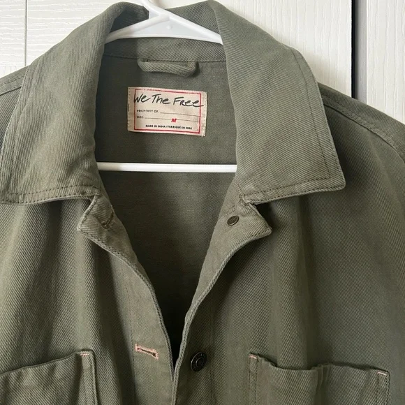We The Free Madison City Denim Jacket olive green - Picture 4 of 4